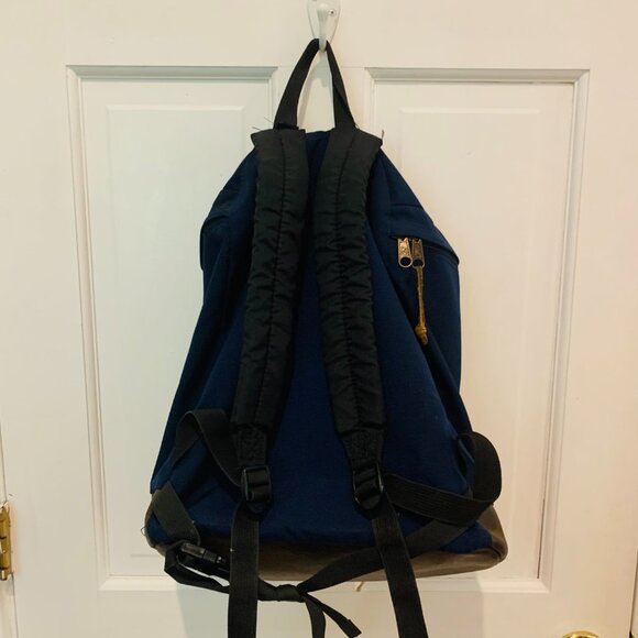 Vintage JanSport Southwest Geometric Pattern Bag BACKPACK Leather 90's 1990 - Picture 2 of 13